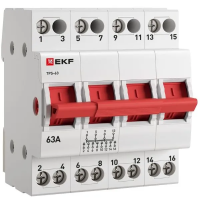 Трехпозиционный переключатель ТПС-63 4P 63А PROXIMA EKF