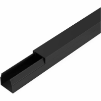 Кабель-канал черный 2-й замок в п/э 12х12 мм (120 м/уп) Промрукав