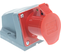 Розетка стац. ССИ-114 16А-6ч 380В 3P+PE IP44 IEK
