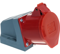 Розетка стац. ССИ-125 32А-6ч 380В 3P+PE+N IP44 IEK