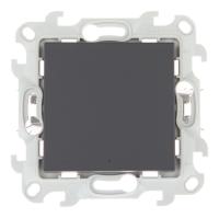 Simon 24 Графит Одноклавишный переключатель с подсветкой Push&Go