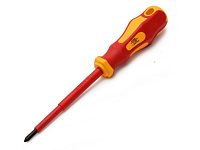 Отвертка диэлектрическая "Профи" PH1*80 (КВТ)