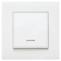 Выключатель 1 клав с подсв. KARRE