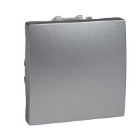 UNICA TOP Алюм Выключатель 1-клавиш.(СХ.1),2мод.