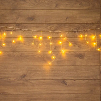 Гирлянда Айсикл (бахрома) светодиодный, 1,8 х 0,5 м, белый провод, 220В Белый NEON-NIGHT