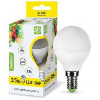 Лампа светодиодная LED-ШАР-standard 3.5Вт 230В Е14 3000К 320Лм ASD