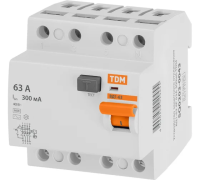 УЗО ВД1-63 4P63А 300мА TDM