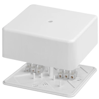 Коробка распаячная КР 100х100х44 ОП с клем. колодкой белая IP40 TDM
