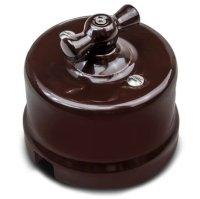 BIRONI Коричневый Лизетта Керамика Выключатель 2-кл