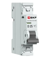 Автоматический выключатель ВА 47-63N 1P 25А (D) 4,5 кА PROXIMA EKF