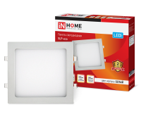 Панель светодиод. встр. квадратная SLP-eco 18Вт 230В 4000К 1260Лм 225х225х23мм белая IP40 IN HOME