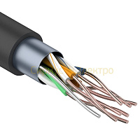 Кабель витая пара REXANT FTP 4PR 24AWG, CAT5e OUTDOOR (бухта 305м) (в коробке)