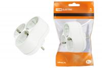 Блок на 3 гнезда 2П+З круглый 16А 250B TDM	