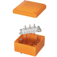 Коробка пластиковая FS с гладкими стенками и клем., 100х100х50 мм, 5р, 450V, 10A, 6 мм2 IP56 DKC