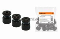 Керамический изолятор для ретро провода черный (25шт) TDM