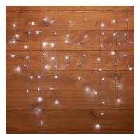 Гирлянда светодиодная "Бахрома" 3x0,8м 200LED, прозрачный ПВХ Белый NEON-NIGHT