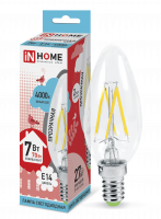 Лампа светодиодная LED-СВЕЧА-deco 7Вт 230В Е14 4000К 630Лм IN HOME
