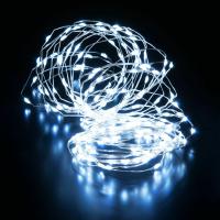 Гирлянда бытовая электрическая нить - 400-009 "роса" белый 10М IP20