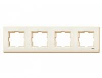 Рамка 4-я горизонтальная (Крем) KARRE