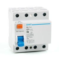 УЗО NL1-63 4P 40А 300мА 6кА тип AC (DB) (R) CHINT