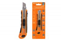 Нож техн-й (строит-й) усиленный, ТНУ-02, 18 мм, 3 сегментир-х лезвия, автосмена, серия "Алмаз" TDM 