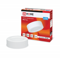 Панель светодиод. накл. круглая NRLP-eco 6Вт 230В 4000К 420Лм 120мм белая IP40 IN HOME