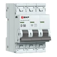 Выключатель автоматический 3P 50А (D) 4.5kA ВА 47-63N PROXIMA EKF
