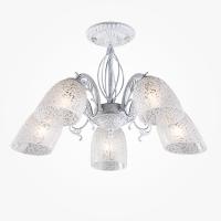 Светильник Элегант - 70039/5 белый с серебром