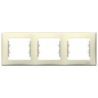 SEDNA Беж Рамка 3-постовая, горизонтальная