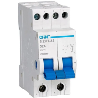 Модульный переключатель NZK1-32 2p 32A 3 положения (R) CHINT