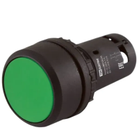 Кнопка SB7-CAL35 с фиксацией, 1НО+1НЗ, d22 мм, зеленая, IP54 TDM