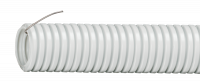 Труба гофрированная ПВХ легкая 350Н серая с/з д16 (100м/5500м уп/пал) Промрукав