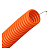 Труба гофр. ПНД лёгкая 350Н безгалог. (HF) оранжевая с/з д16(100м/5500м уп/пал)Промрукав