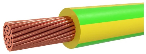 Провод ПуГВнг(А)-LS 1х25,0 ГОСТ, желто-зеленый TDM