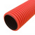 Труба гофрированная двустенная ПЭ гибкая тип 450 (SN26) с/з красная д50 (50м/уп) Промрукав