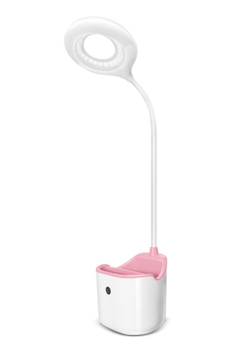 Cветодиодный cветильник,настольный,розовый, с пеналом-стаканчиком, USB-провод TL-225R