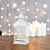 Декоративный фонарь с росой, белый корпус, размер 10,7х10,7х23,5 см Теплый Белый NEON-NIGHT