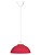 Светильник НСБ 1122/1 "Home mini" 15 Вт, Е27, красный, шнур белый TDM